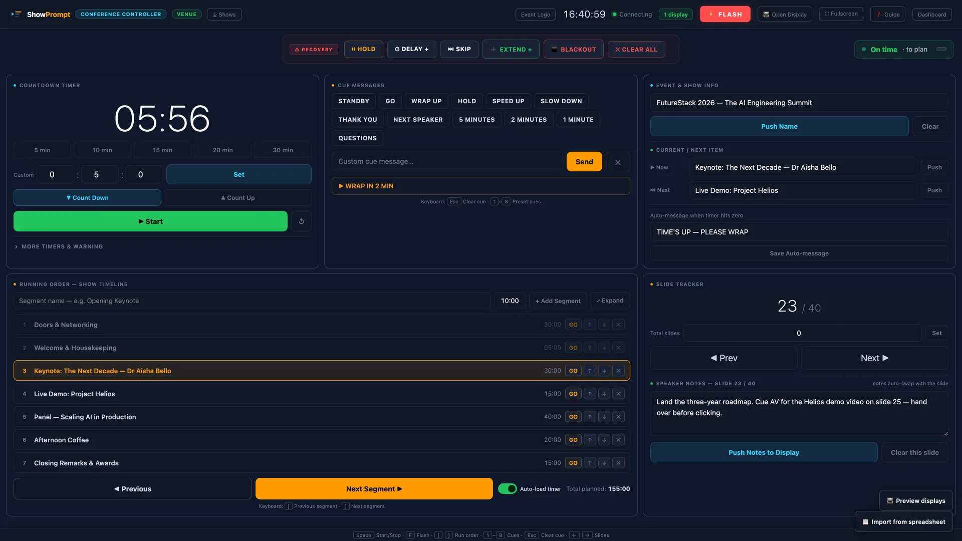 ShowPrompt Conference controller