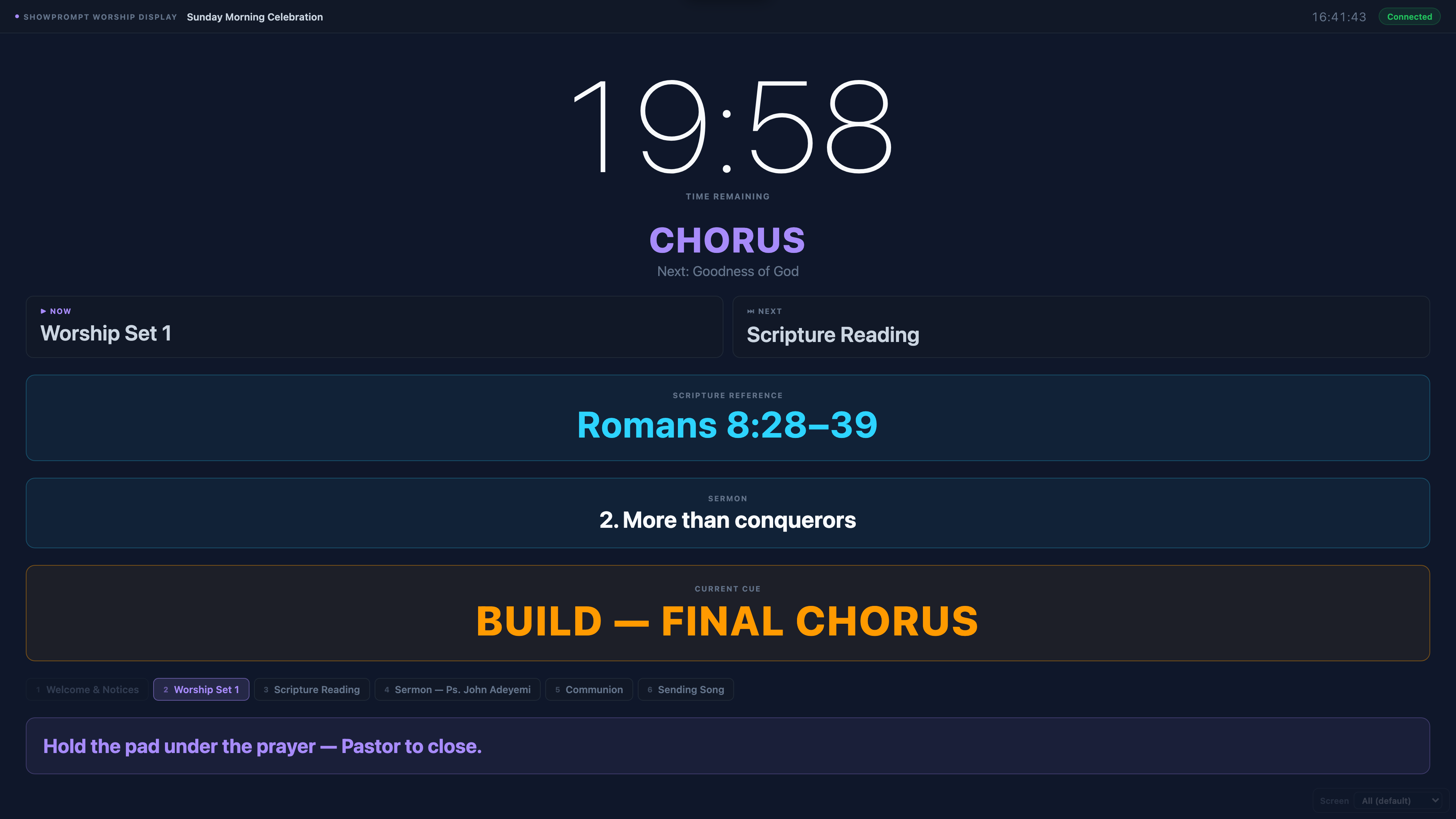 Worship display